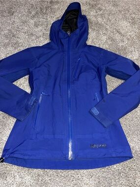 Marmot Womens S Jacket Gore Tex Windstopper Full Zip Hood Rain Purple